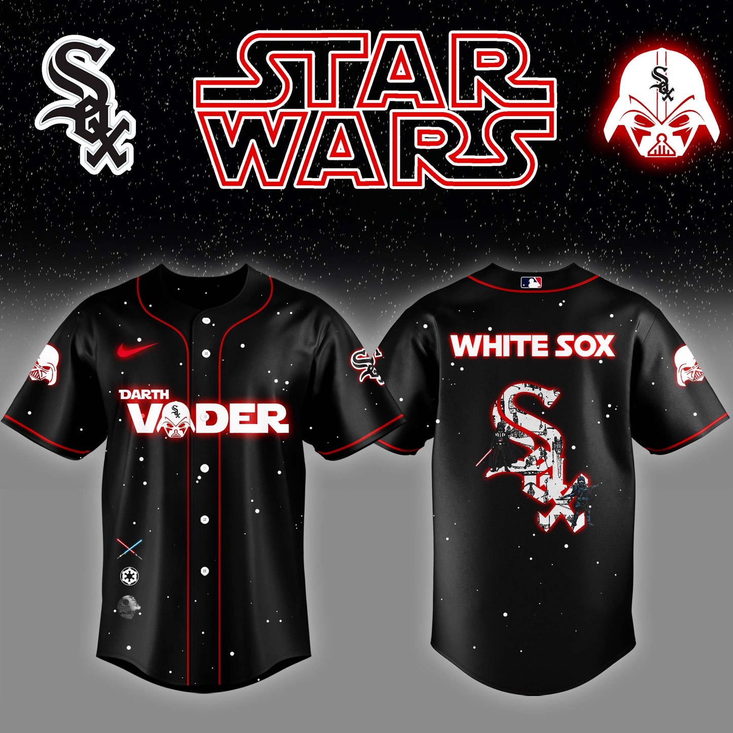 Chicago White Sox x Stars Wars Darth Vader Night Baseball Jersey Editions Limited