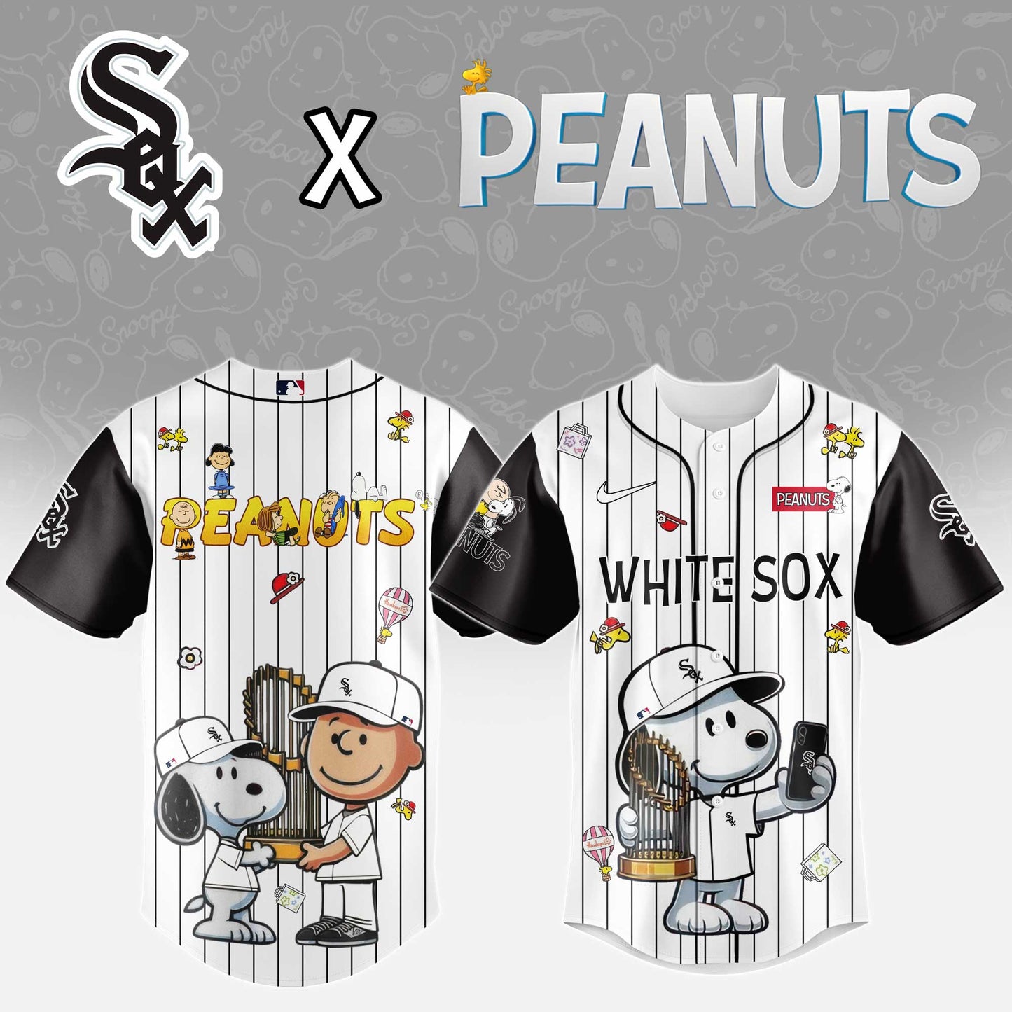 Chicago White Sox x Peanuts Night 2025 Baseball Jersey Editions Limited