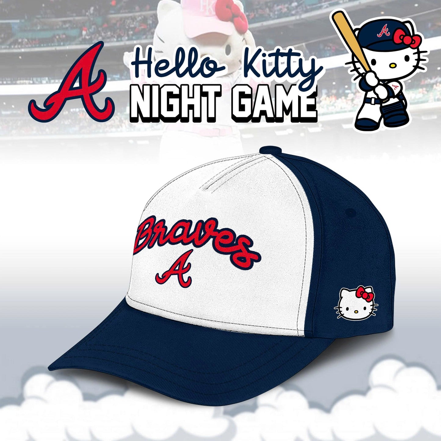 Atlanta Braves MLB x Hello Kitty Night Game Limited Edition Jersey 2025