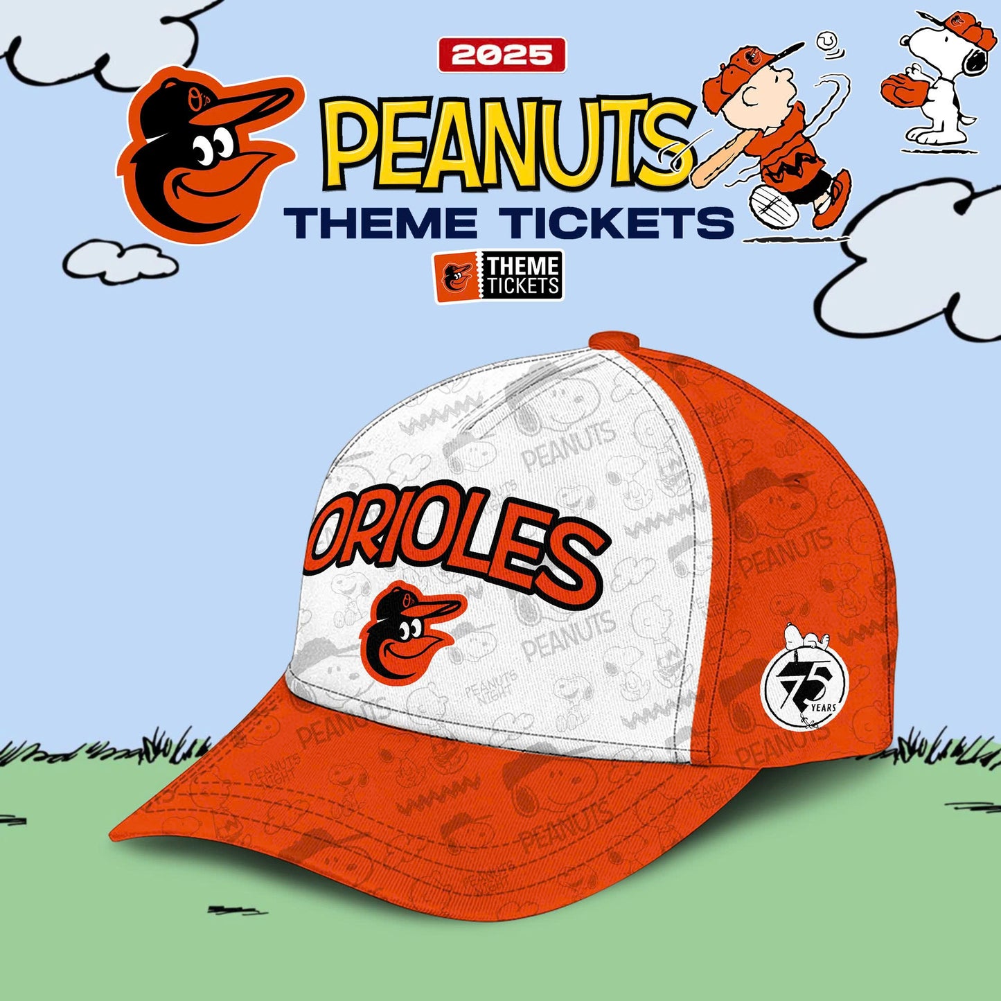 Baltimore Orioles x 75th Anniversary Of Peanuts Limited Edition Jersey 2025