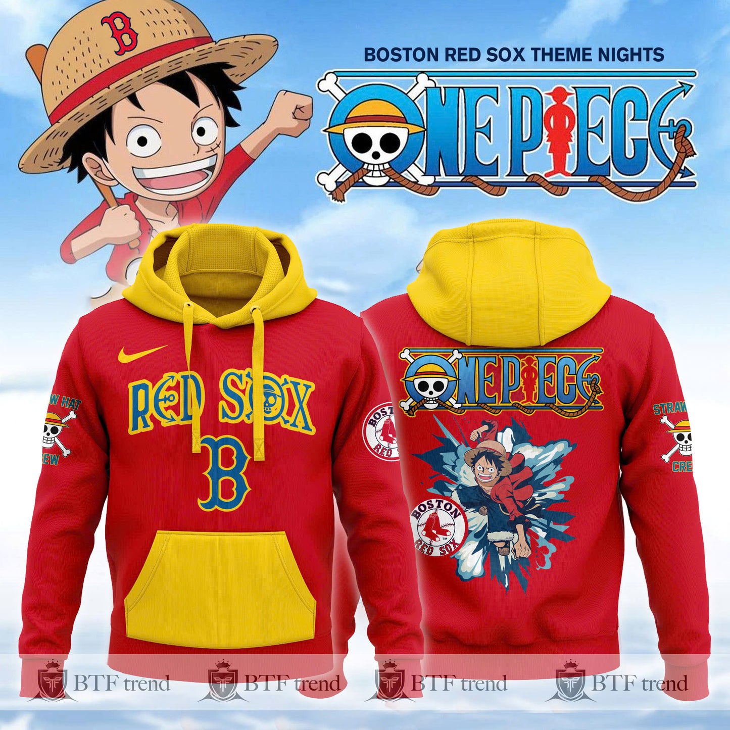 Boston Red Sox x One Piece Night Game 2025 Limited Edition Shirt