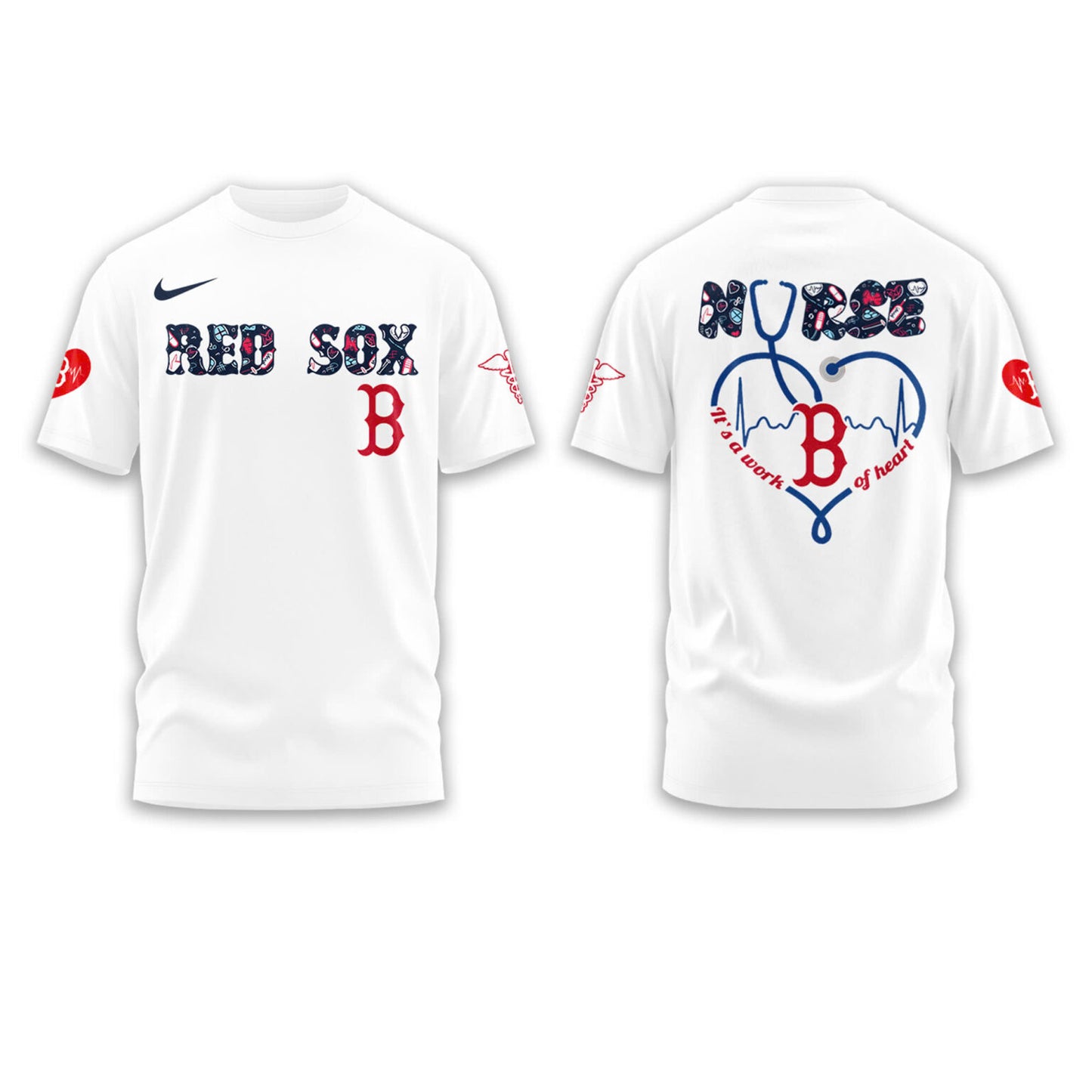 Boston Red Sox NURSES NIGHT Combo Tshirt | Jogger | Cap