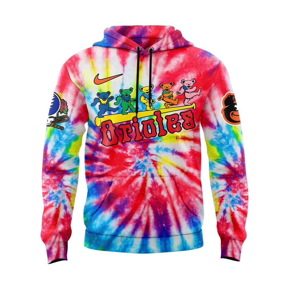 Baltimore Orioles x Grateful Dead New Hoodie