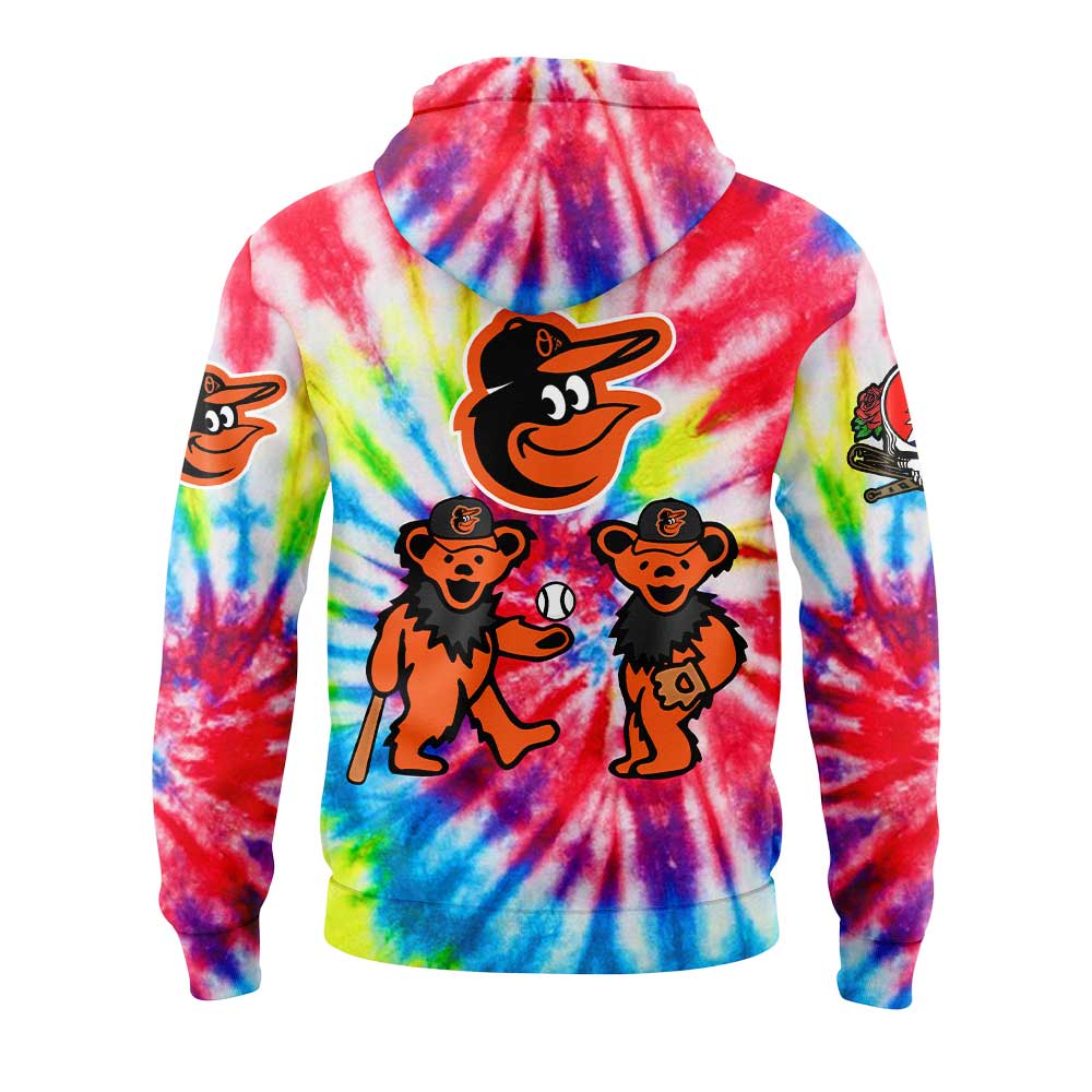 Baltimore Orioles x Grateful Dead New Hoodie