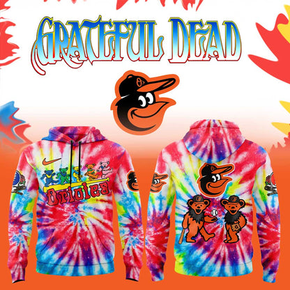 Baltimore Orioles x Grateful Dead New Hoodie