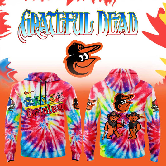 Baltimore Orioles x Grateful Dead New Hoodie