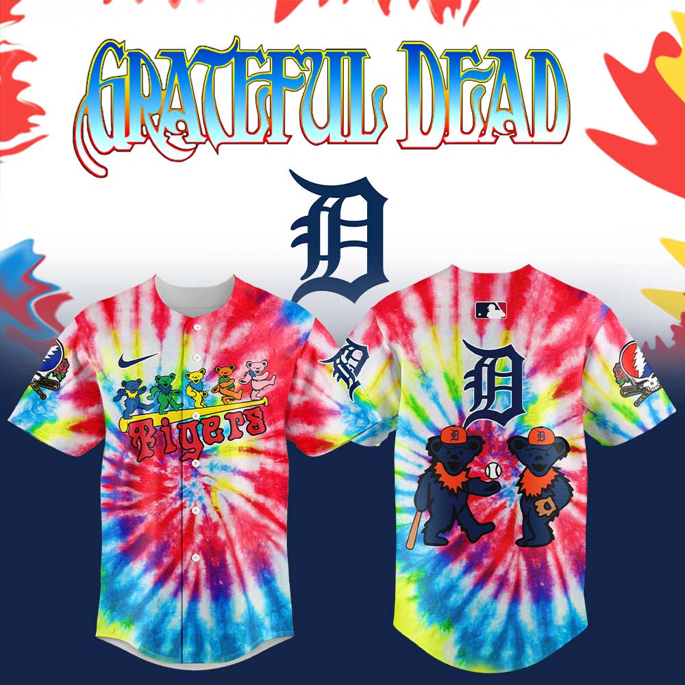 Detroit Tigers x Grateful Dead New Jersey