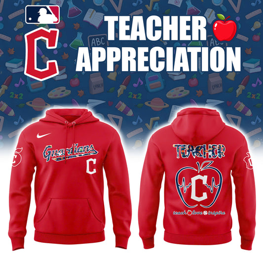 Cleveland Guardians Teacher Appreciation New Hoodie