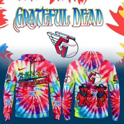 Cleveland Guardians x Grateful Dead New Night Hoodie