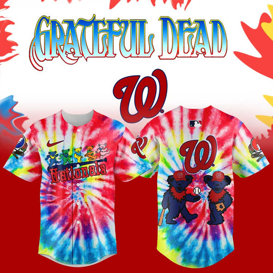 Washington Nationals x Grateful Dead New Night Jersey