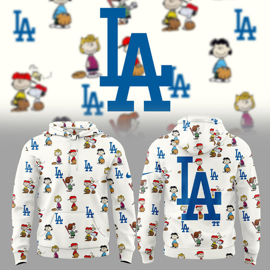 Los Angeles Dodgers 75th Anniversary of Peanuts Hoodie