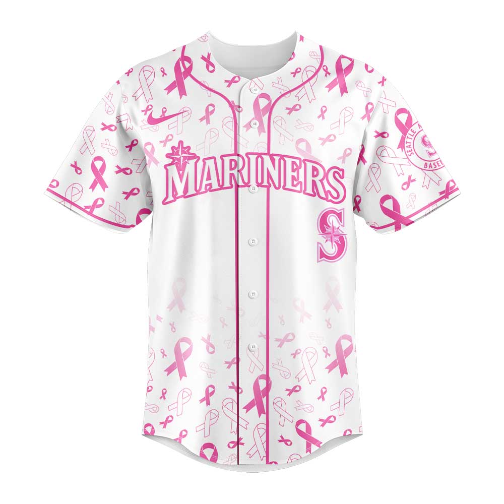 Seattle Mariners Breast Cancer Awareness Night Combo Jersey