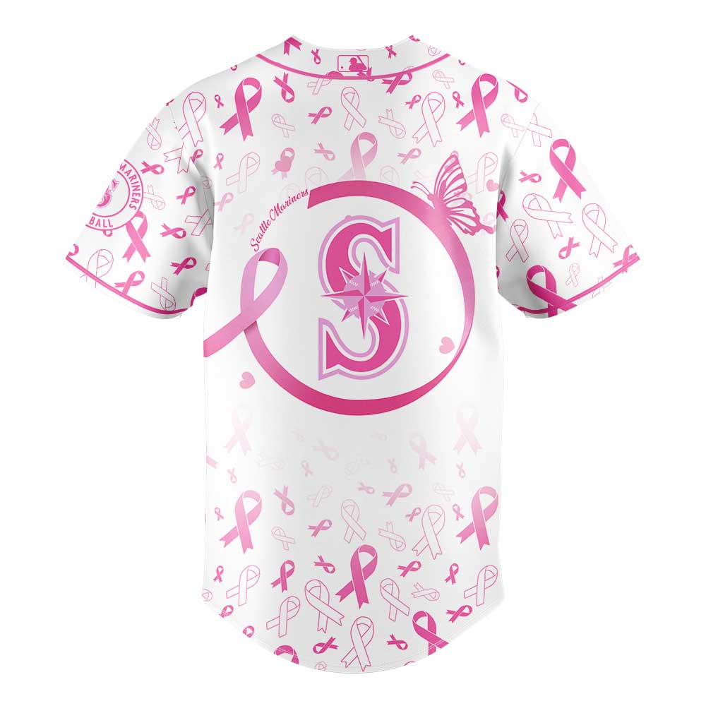 Seattle Mariners Breast Cancer Awareness Night Combo Jersey