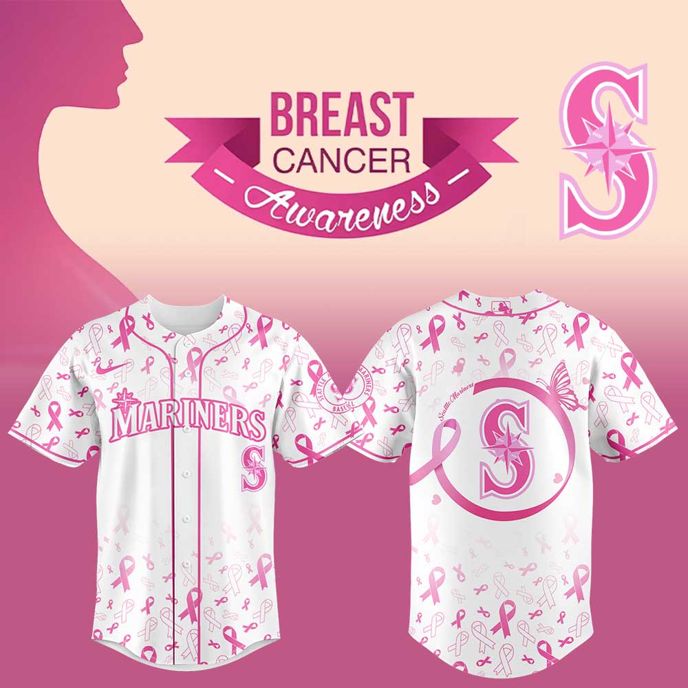 Seattle Mariners Breast Cancer Awareness Night Combo Jersey