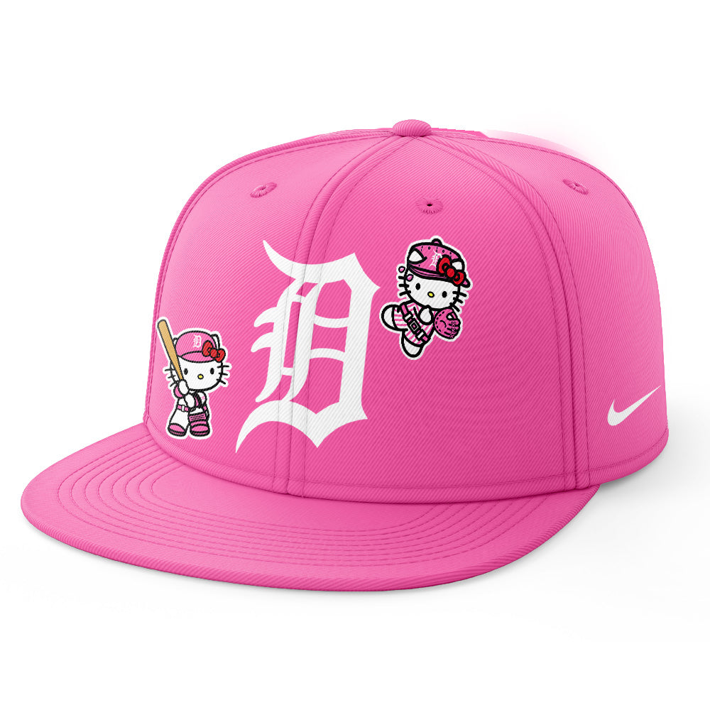 Detroit Tigers x Hello Kitty Night Game Pink Logo Jersey