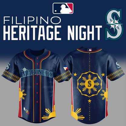 Seattle Mariners Filipino Heritage Night 2025 Combo Jersey