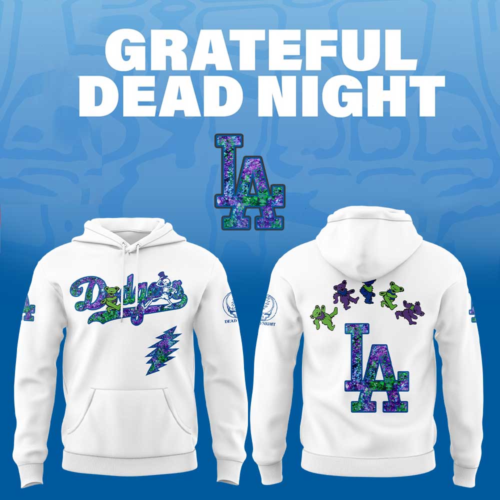 Los Angeles Dodgers Grateful Dead Night Hoodie