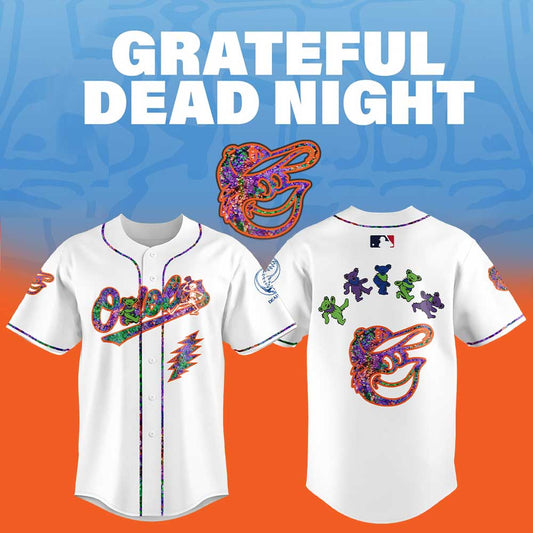 Baltimore Orioles Grateful Dead Night Jersey