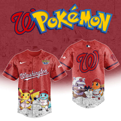 Washington Nationals x Polemon GO Special Edition Jersey