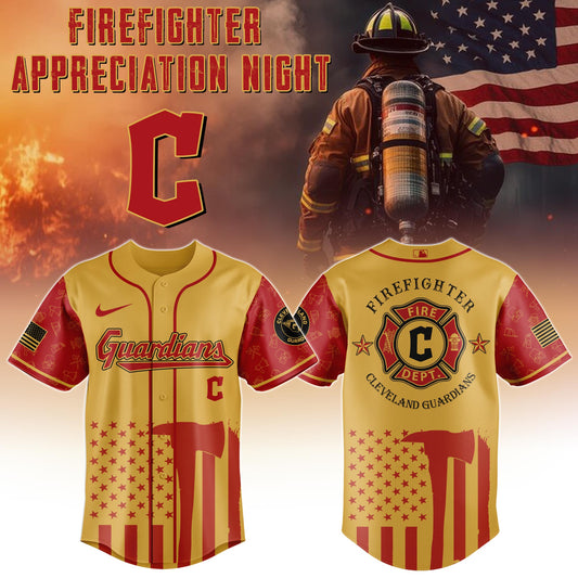 Cleveland Guardians MLB x Firefighter Appreciation Night Special Edition Jersey 2025