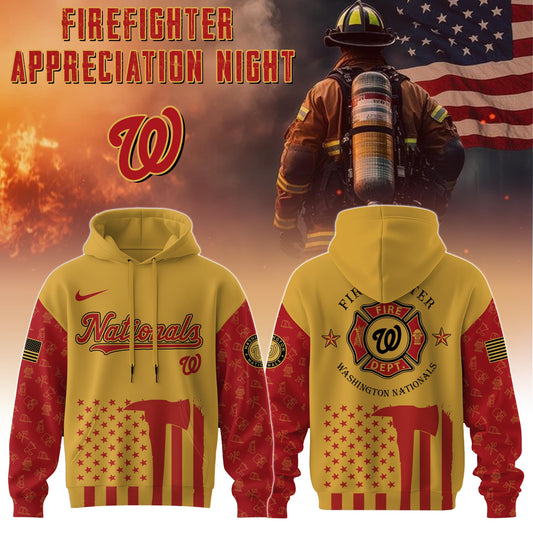 Washington Nationals MLB x Firefighter Appreciation Night Special Edition Hoodie 2025