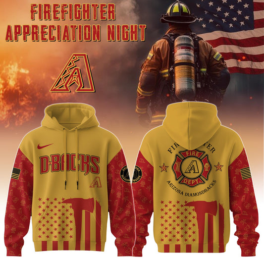 Arizona Diamondbacks MLB x Firefighter Appreciation Night Special Edition Hoodie 2025