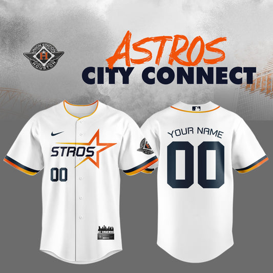 Houston Astros 2025 City Connect Special Edition Jersey Pure White