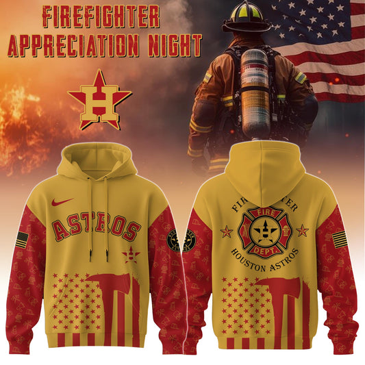Houston Astros MLB x Firefighter Appreciation Night Special Edition Hoodie 2025