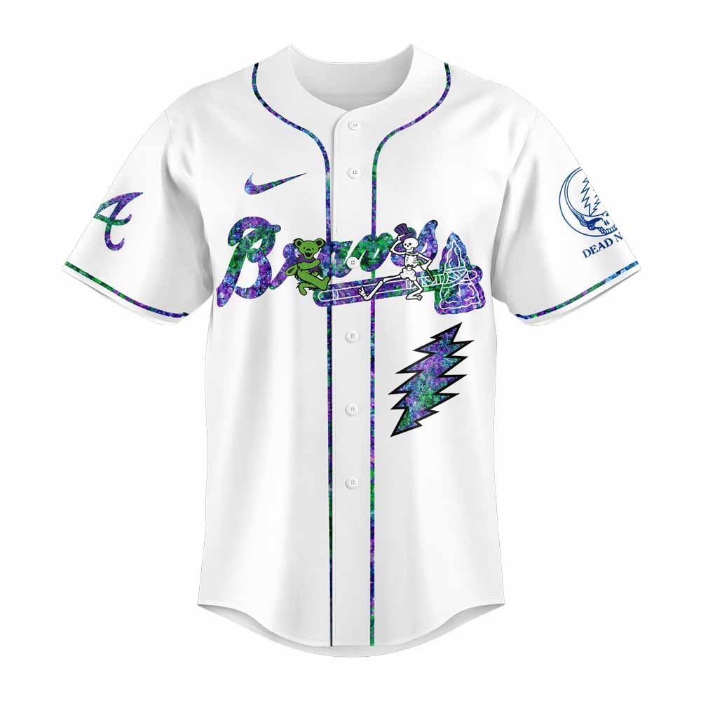 Atlanta Braves Grateful Dead Night Jersey