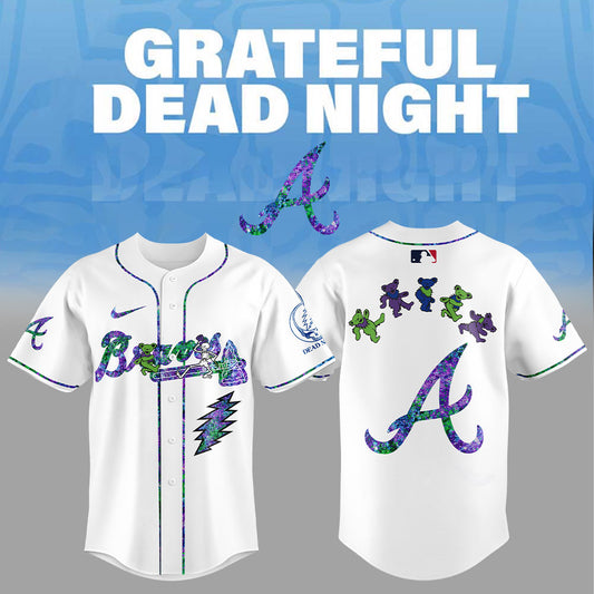 Atlanta Braves Grateful Dead Night Jersey