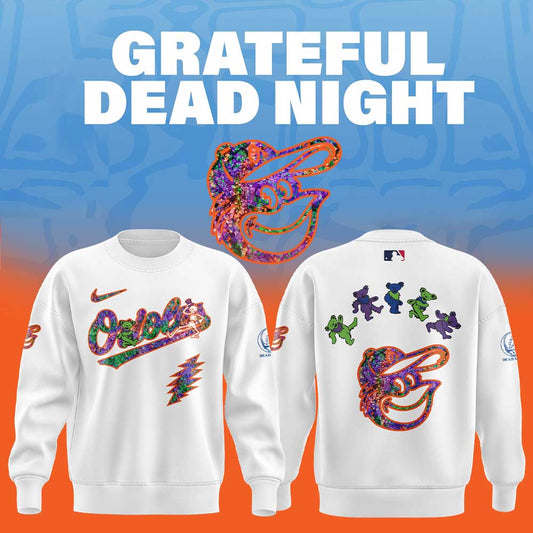 Baltimore Orioles Grateful Dead Night Sweatshirt