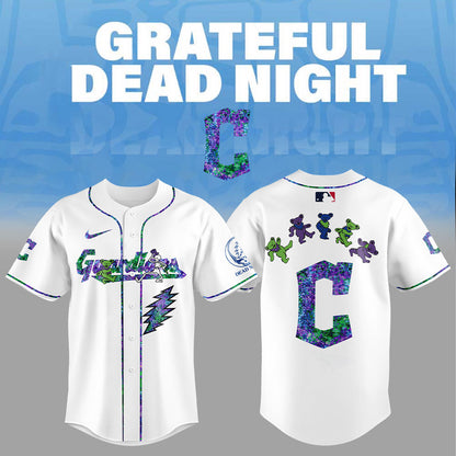 Cleveland Guardians Grateful Dead Night Jersey