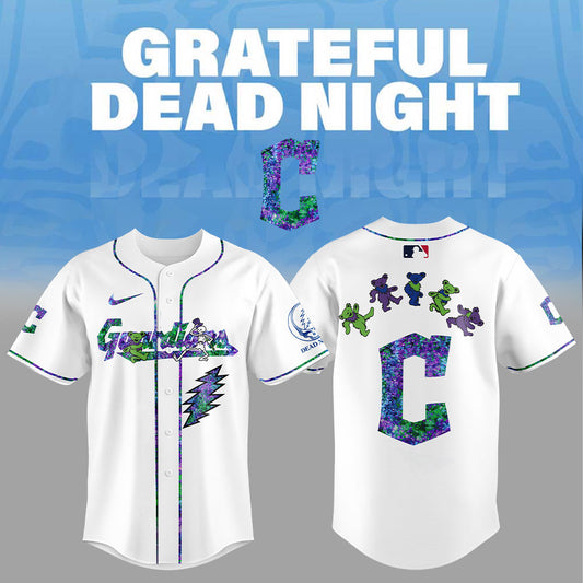 Cleveland Guardians Grateful Dead Night Jersey