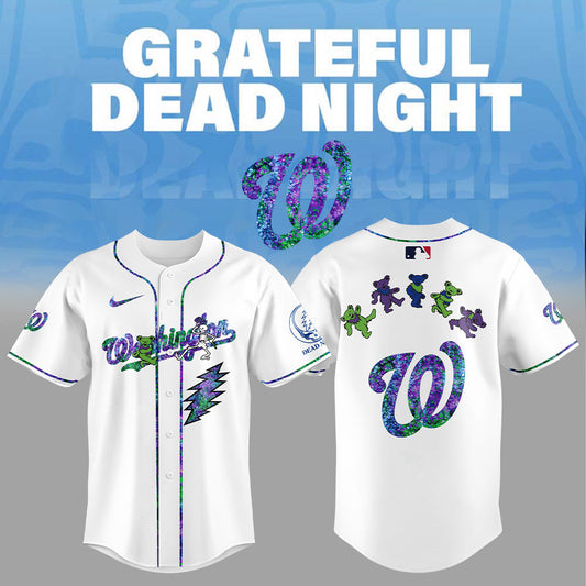Washington Nationals Grateful Dead Night Jersey