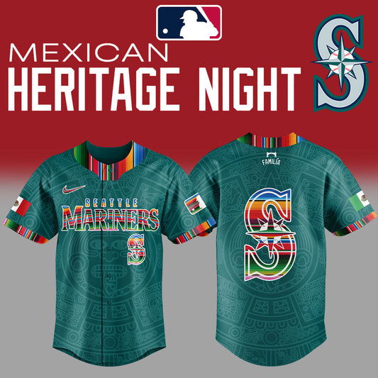 Seattle Mariners Mexican Heritage Night Green Jersey