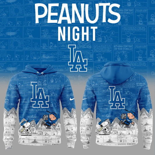 Los Angeles Dodgers 75th Anniversary of Peanuts Hoodie