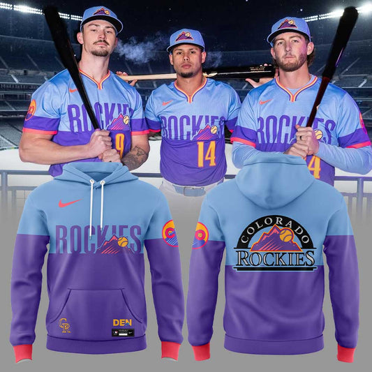 Colorado Rockies New City Connect Uniforms Higher-Further-Together Hoodie