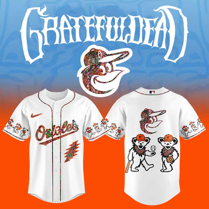 Baltimore Orioles Grateful Dead Night Jersey