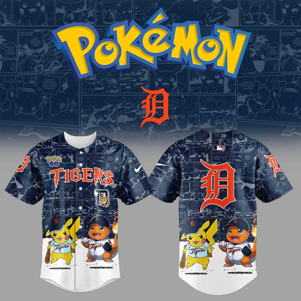 Detroit Tigers x Pokémon GO Jersey