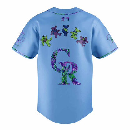 Colorado Rockies Grateful Dead Night Blue Alternate Jersey
