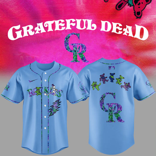 Colorado Rockies Grateful Dead Night Blue Alternate Jersey