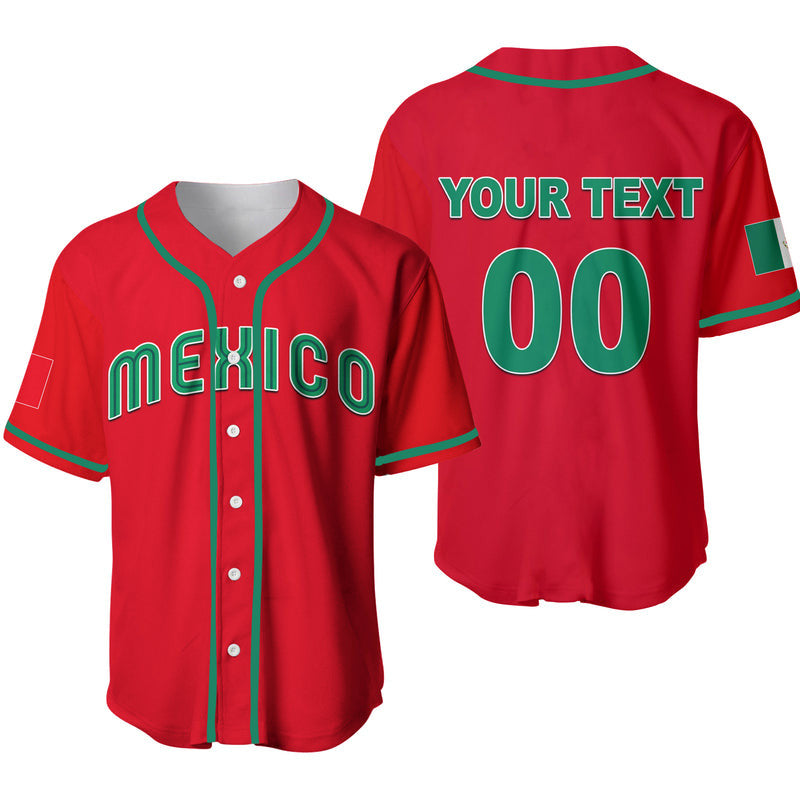 Baseball 2023 Mexico Baseball Jersey Red Style