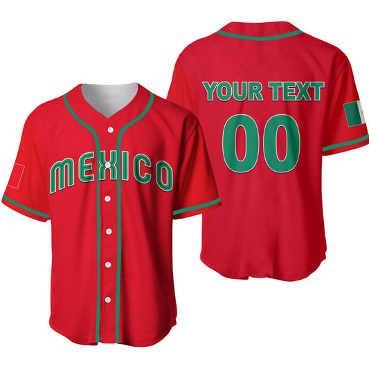 Baseball 2023 Mexico Baseball Jersey Red Style