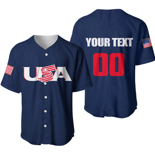 Baseball 2023 USA Baseball Jersey Blue Style