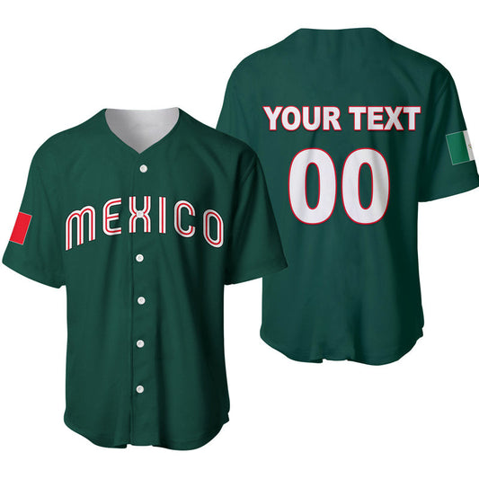 Baseball 2023 Mexico Baseball Jersey Green Style