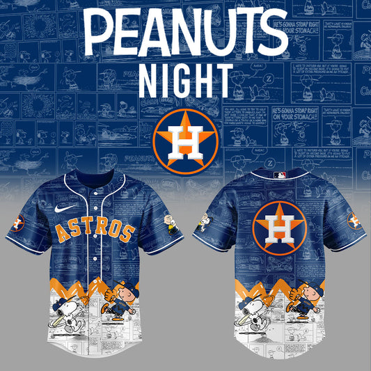 Houston Astros 75th Anniversary of Peanuts Jersey