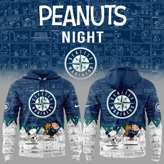 Seattle Mariners 75th Anniversary of Peanuts Hoodie