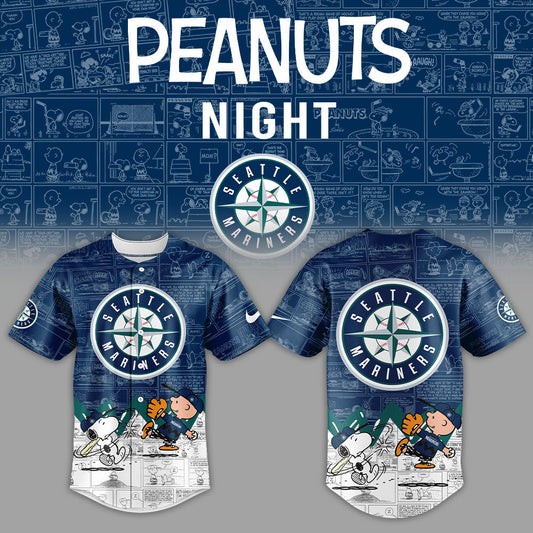 Seattle Mariners 75th Anniversary of Peanuts Jersey