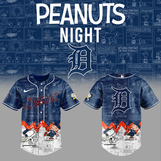 Detroit Tigers 75th Anniversary of Peanuts Jersey