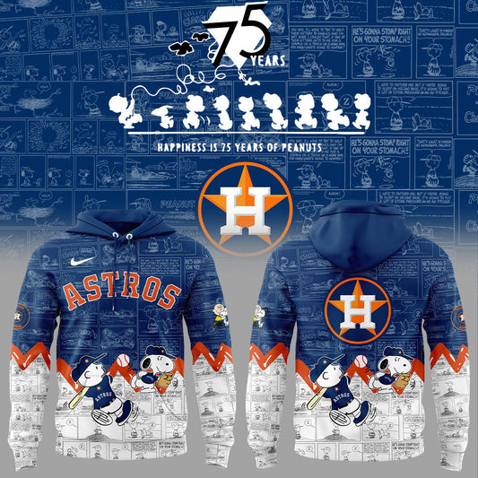 Houston Astros 75th Anniversary of Peanuts Hoodie